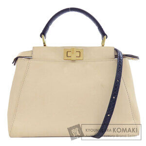 Fendi Peekaboo Monster Handbag Calfskin Leather